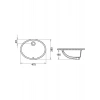 Turavit Hilton Oval Tezgah Altı Lavabo 37X47 cm 5017