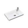 Turavit Ida Dikdörtgen Etajer Uyumlu Beyaz Lavabo 28X45 cm ID0703