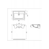 Turavit Safir 065 cm Etejerli Lavabo