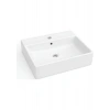 Turavit Vega Dikdörtgen Beyaz Delikli Lavabo 50X42 cm VG0050
