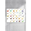 Türkçe Alfabe Eğitim Posteri - 50x70 cm Boyut