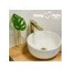 Turkuaz Cerastyle Aqua 33 cm Mini Tezgah Üstü Çanak Lavabo