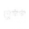 Turkuaz Cerastyle Blue Etajerli Lavabo 60 cm 042000U