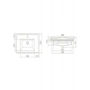 Turkuaz Cerastyle Kapadokya Etajerli Lavabo 80 cm 036300U