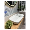 Turkuaz Cerastyle Nova 70 cm Tezgah Üstü Çanak Lavabo Gizli Sifonlu