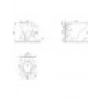 Turkuaz Lila Asma Klozet , Ova Gömme Rezervuar Seti
