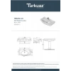 Turkuaz Seramik 1837 100 cm Etajerli Lavabo