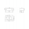 Turkuaz Seramik Cerastyle City Mini 25X50CM Lavabo ( Sol )