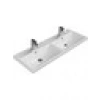 Turkuaz Seramik Cerastyle Elite 120 cm Etajerli Lavabo (Çift Hazneli Çift Delikli)
