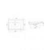 Turkuaz Seramik Cerastyle Frame 70 Cm Dolap Uyumlu Lavabo