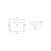Turkuaz Seramik Cerastyle Frame Etajerli Lavabo 60 cm 031000U