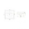 Turkuaz Seramik Cerastyle Frame Etajerli Lavabo 60 cm 031000U