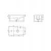 Turkuaz Seramik Cerastyle Mini L Lavabo 24X42CM