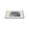 Turkuaz Seramik Frame Etajerli Lavabo 50 x 28 cm Sağdan Delikli