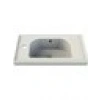 Turkuaz Seramik Frame Etajerli Lavabo Soldan Batarya Delikli 50 x 28 cm