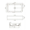 Turkuaz Seramik Hera 60X38 cm Lavabo (Bataryasız)