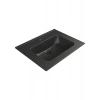 Turkuaz Seramik Mat Siyah Blue 60 cm Etajerli Lavabo