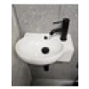 Turkuaz Seramik Mini Köşe Lavabo 28 x 45 cm
