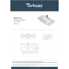 Turkuaz Seramik Plus 90 cm Etajerli Lavabo