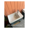 Turkuaz Seramik Sharp 50X30 cm Etajerli Lavabo