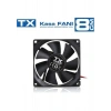 TX 8 cm Siyah Kasa Fanı (TXCCF08BK)