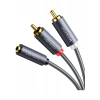 UGREEN 3.5 mm AUX RCA Ses Kablosu, 5 m, 10513