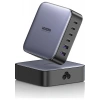 UGREEN Nexode 200W GaN II 6 Portlu Masaüstü Hızlı Şarj Cihazı İstasyonu 4xUSB-C, 2xUSB-A, Gri - 40914