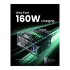 Ugreen Nexode Pro 160W Gan Hızlı Şarj Cihazı 100W Kablolu Type-C Qc Pd 3xusb-C 1xusb-A Gri 25877