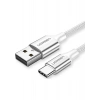 UGREEN Örgülü USB-C Şarj ve Data Kablosu, Beyaz, 25 cm, 60129