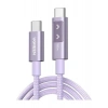 Ugreen Uno Usb-C 100W 5A Qc Pd Örgülü Hızlı Şarj Kablosu, 1 Metre, Mor, 65092