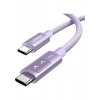 Ugreen Uno Usb-C 100W 5A Qc Pd Örgülü Hızlı Şarj Kablosu, 1 Metre, Mor, 65092