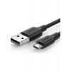Ugreen USB-A - Micro USB Kablo, Nikel Kaplama, Siyah, 1.5 Metre, 60137