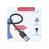 UGREEN USB-A to Micro USB Hızlı Şarj Kablosu 1 Metre, Siyah, 60136
