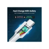UGREEN USB-C 100W 5A QC PD Hızlı Şarj Kablosu, 2 m, Beyaz, 60552