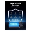 Ugreen Usb-C 100W 5A Qc Pd Örgülü Hızlı Şarj Kablosu, 3 Metre, Siyah - 90120