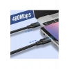 UGREEN USB-C 60W 3A QC PD Hızlı Şarj Kablosu, 0,5 Metre, Siyah, 50996
