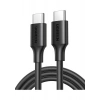 UGREEN USB-C 60W 3A QC PD Hızlı Şarj Kablosu, 0,5 Metre, Siyah, 50996