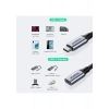UGREEN USB-C Erkek - Dişi Gen2 5A Örgülü Kablo 0.5 m, Siyah, 80810