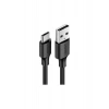 UGREEN USB-C - USB-A 3A QC Hızlı Şarj Kablosu, 1 m, Siyah, 60116