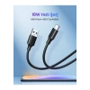 UGREEN USB-C - USB-A 3A QC Hızlı Şarj Kablosu, 1 m, Siyah, 60116