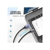 UGREEN USB-C - USB-A 3A QC Örgülü Hızlı Şarj Kablosu, 0,5 m, Siyah, 60125