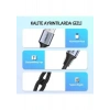 UGREEN USB-C - USB-A 3A QC Örgülü Hızlı Şarj Kablosu, 0,5 m, Siyah, 60125
