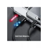 UGREEN USB-C - USB-A 3A QC Örgülü Hızlı Şarj Kablosu, 0,5 m, Siyah, 60125