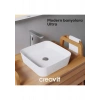 Ultra Kare Beyaz Deliksiz Lavabo 40 Cm UL040