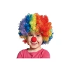 Unisex Renkli Palyaço Peruk ve Burun Seti