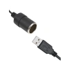 USB 2.0 Araç Çakmaklığı Çevirici - 5V 2Adan 12V 800mAh