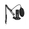USB Mikrofon Seti, Oyun ve Podcast için Pop Filtre ile