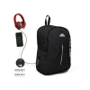 USB ve AUX Çıkışlı Dört Bölmeli Sırt Çantası
