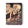 Utagawa Kuniyoshi Spiralli Defter, A5 Çizgisiz ve 100 Sayfa