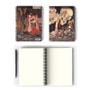 Utagawa Kuniyoshi Spiralli Defter, A5 Çizgisiz ve 100 Sayfa